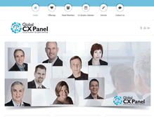 Tablet Screenshot of globalcxpanel.com